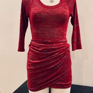 Size Small Red Mini Dress Sexy Adjustable Length